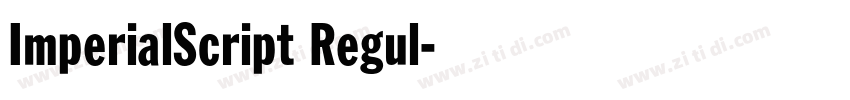 ImperialScript Regul字体转换